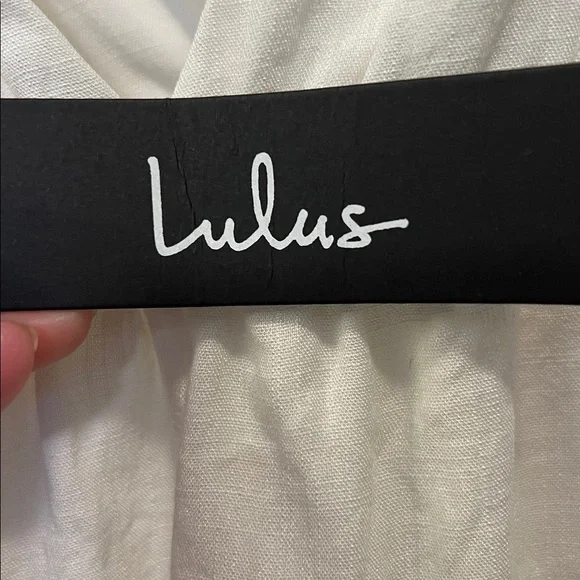 Lulus White High Waist Sleeveless Jumpsuit  Wide Leg Sz XL NWT - Picture 7 of 8